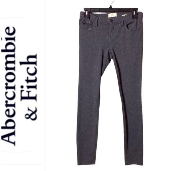 Abercrombie & Fitch Womens Perfect Stretch Pants Size 0 Modal Skinny Gru… - Picture 1 of 9